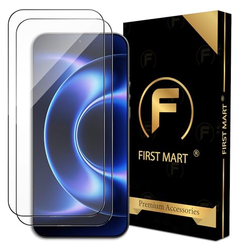 Image of FIRST MART Military-Grade Gorilla Tempered Glass Compatible For Xiaomi 17 Ultra (6.9 Inch) With Edge To Edge Screen Coverage and Easy Installation Kit | Black, Pack of 2