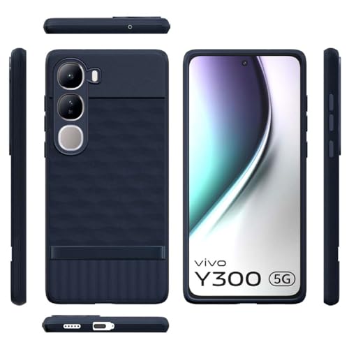 Image of Shockproof Case for Vivo Y300 5G / V40 Lite 5G | Full Camera Protection | TPU Flexible Back Cover for Vivo Y300 5G / V40 Lite 5G (Steel Blue)