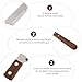 SEWACC 2pcs Pet Dematting Brush Double-Sided Undercoat Rake for Dogs and Cats Wood Handle Stainless Steel Blades Grooming Tool for Long and Hair Removal