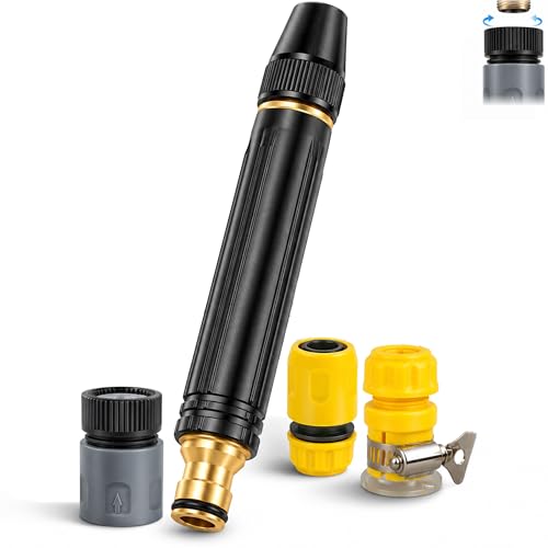 High Pressure Hose Nozzle 7 Inch Garden Hose Sprayer with 3/4 GHT