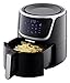 GoWISE USA GW22956 7-Quart Electric Air Fryer with Dehydrator & 3 Stackable Racks, Led Digital Touchscreen with 8 Functions + Recipes, 7.0-Qt, Black/Silver
