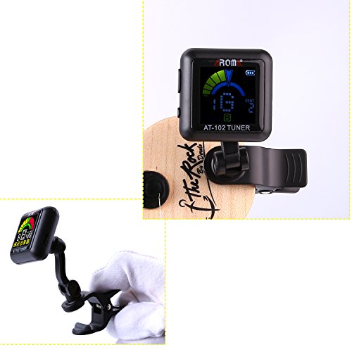 CAHAYA Accordatore Chitarra Digitale Ricaricabile