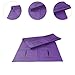 predolo Compact Pilates Mat Waterproof with Carry Bag for Training Dance Home Gym, Purple