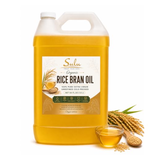 100% Pure Unrefined Cold Pressed Extra Virgin Rice Bran Oil 1 GALLON/128 FL.OZ image 2