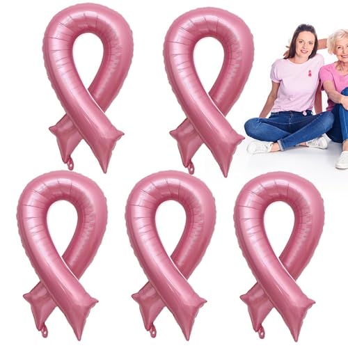 tumori al seno Palloncini a nastro, Rosa tumori al seno Decorazioni, tumori al seno Palloncino di sensibilizzazione, tumori al seno Articoli Bulk Consapevolezza, Cancro al seno Forniture per feste