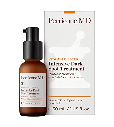 Perricone MD Vitamin C Ester Intensive Dark Spot Treatment, 1 fl. oz.  Dark Spot Correcting Serum with 3 Forms of Vitamin C, Alpha Arbutin & Resorcinol – Fades Age Spots, Sun Spots & Acne Scars