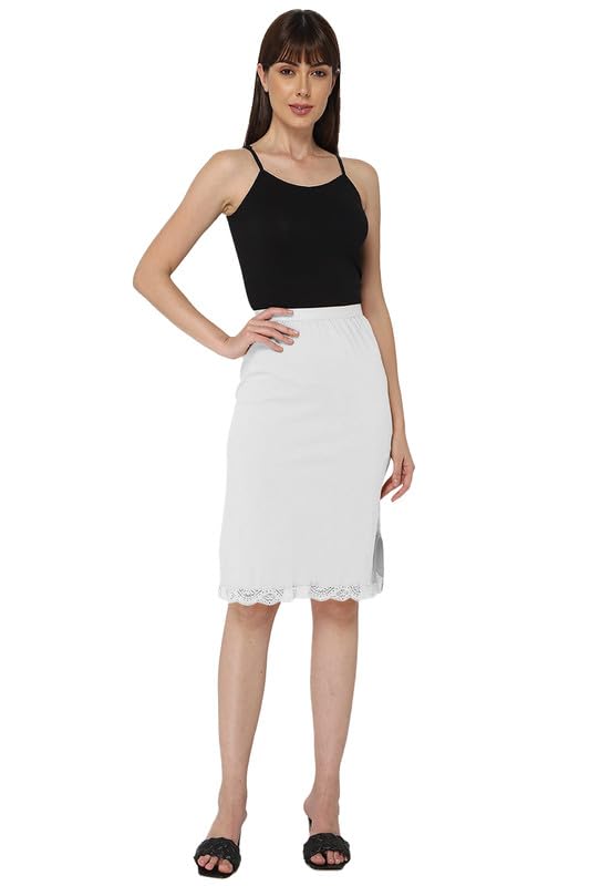 INTIMACY LINGERIEIntimacy Women's Midi Bottom Slip Inner Wear for Gowns Under Skirt Slip Knee Length Innerwear Skirts Short Skirt