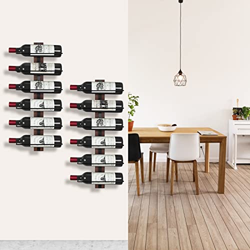 B4Life Wine Rack Wall Mounted, Wall Wine Rack For 12 Wine Bottles Wood Wine Racks For Wall, Wine Holder Wall Mounted Wine Bottle Racks For Kitchen,Dining Room,Bar #TOP1
