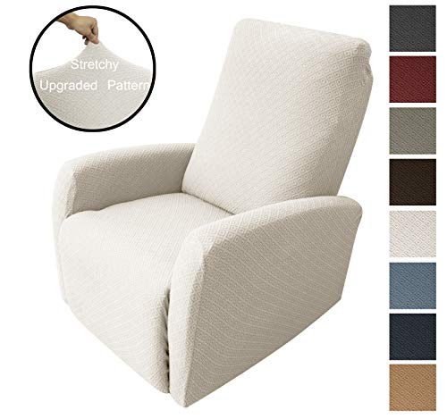 Obytex 4 Pieces Stretch Recliner Chair Cover Polyester and Spandex Upgrade Pattern Couch