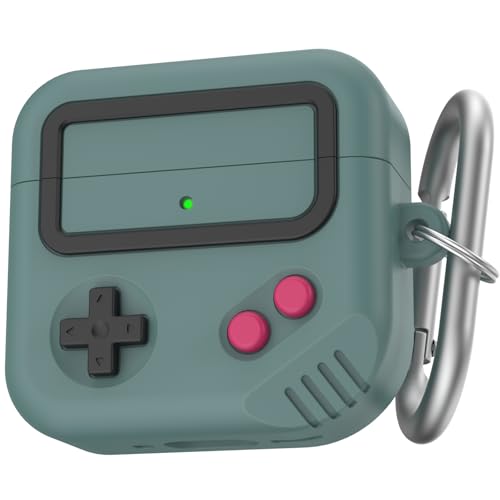 Image of TRONWIN AirPods 4 Case, Silicone Game Design 2024 Case for Apple AirPods 4 Generation with Active Noise Cancellation, Cute Case Cover for AirPod 4 Gen for Women /Men (Pine Green)
