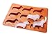 LYWUU Dachshund Dog Shaped Silicone Ice Cube Molds and Tray