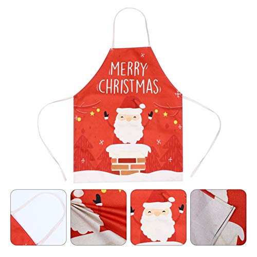 Cabilock Feliz Natal Aventais Adulto Ajustável Cozinha Avental de Cozinha para Festa de Natal Chef C