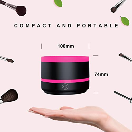 Sogue Electric Makeup Brush Cleaner With Silica Gel Mat Bowl Portable Automatic Usb Type-C 5V 1A Cosmetic Make Up Brush Cleaner Machine Tools, Beauty Brushs Cleaner Powered Washer (Purple) #TOP7