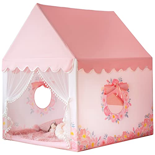 Avrsol Kids Play Tent - Large Playhouse Children Play Castle Fairy Tent for Girls & Boys Birthday Gift (Girl Tent) - Thumbnail 5