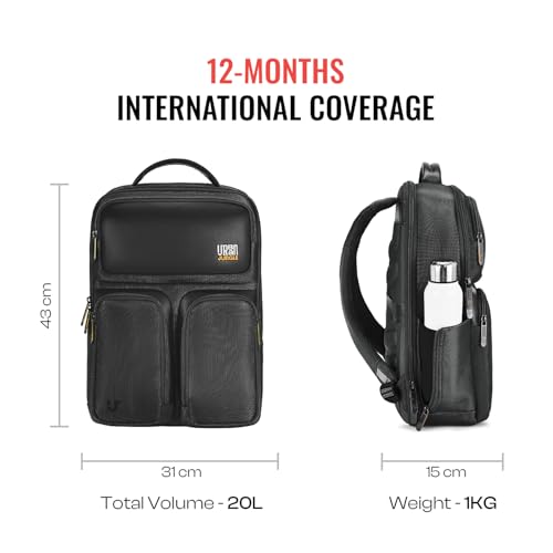 Image of Urban Jungle by Safari, The Wayfarer, Work Backpack| Premium Fabric & Water Resistant | Quick Stash Pockets for Daily Use | Padded Straps Laptop Backpack with Trolley Sleeve