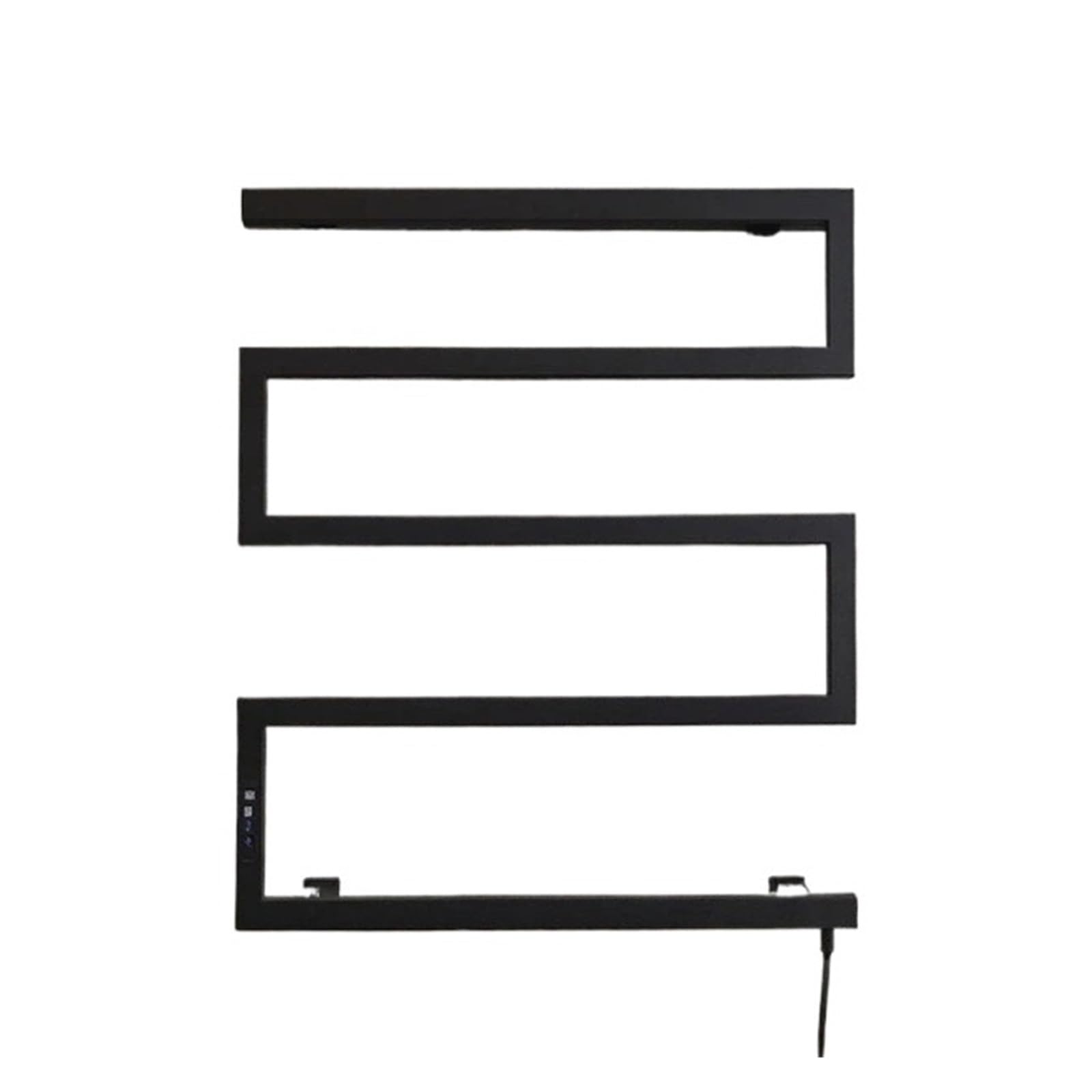 Porte-serviettes électrique design spécial avec écran LED et finition Silver chic
