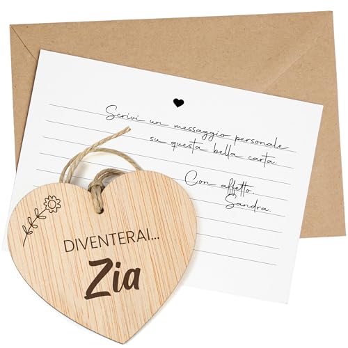 CONTRAXT Annuncio Gravidanza Originale Zia. Regali Originale Gravidanza Sorpresa Annunciare la Nascita di un Bambino per la Nuova Zia