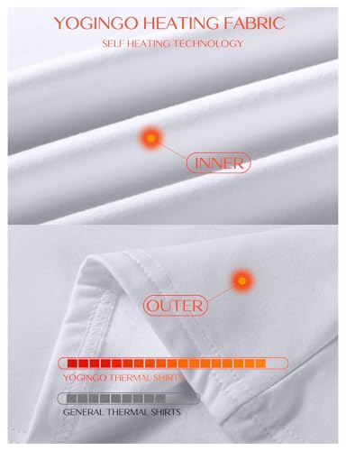 Image of Women's Long Sleeve Thermal Underwear Lightweight Compression Baselayer Shirt Women Clothing Premium Comfort Winter Tops