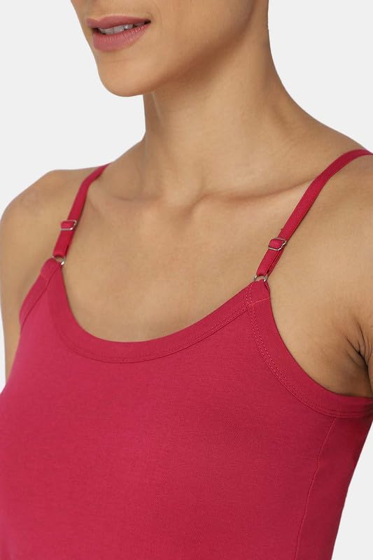 Image of Intimacy Cotton Camisole for Women with Adjustable Straps - Soft & Breathable Everyday Wear Slip for Women