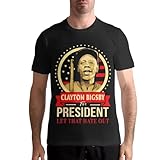 Meresysid Shirt Clayton Musics Bigsby Mens T-Shirt Short Sleeves Crewneck Top Tee Casual Summer Cotton Soft Shirts XX-Large Black