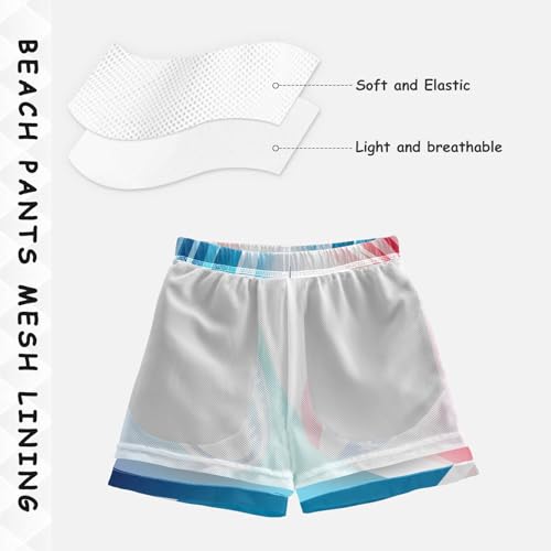 Boys Beach Board Shorts Rugby America Football Swim Trunk Teen Swimwear 8-16Y Multicolor4