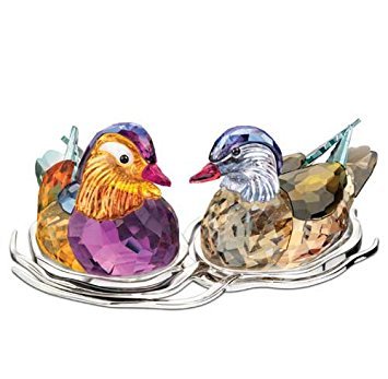Swarovski Crystal Topaz Mandarin Ducks