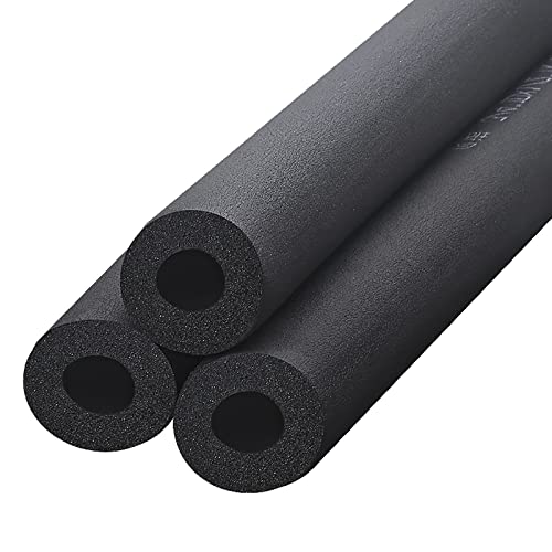 KEIOMI Isolation De Tuyau Antigel Noir ID 6mm 13mm 25mm 32mm 43mm, Épaisseur 9mm 15mm 20mm, Flexible Tube en Mousse pour Climatiseur Chauffage Domestique Plomberie (Size : T 15mm ID 20mm) Cover