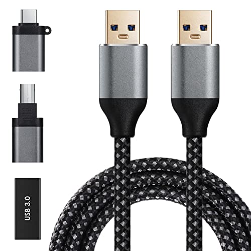 USB Cable3.0(2M), USB Male3.0 to USB Female 3.0,USB 3.0 Male to Type C Cable,USB Printer Cable,Data Transmission Cable Compatible with Hard Drives,PC, DVD Players, USB 3.0 Hubs