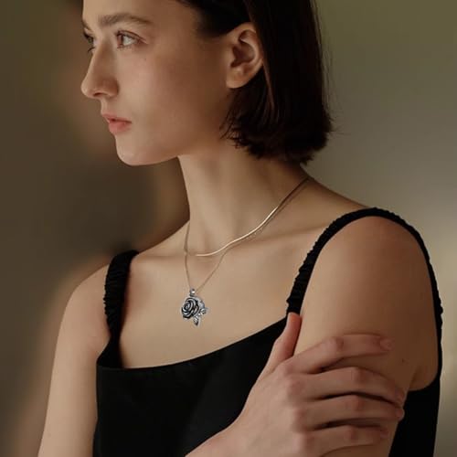 Collier funéraire pour cendres acier inoxydable : pendentif étanche rose