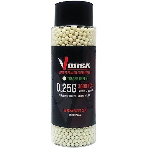 VORSK Tracer BBs - 0.25g - Green, 3600R