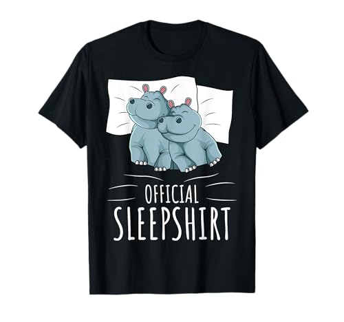 Hippo Hippopotamus Lover - Camiseta de dormir oficial Camiseta
