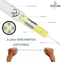 ElfcamⓇ - 10m Glasfaser-Kabel LC/APC auf SC/UPC Stecker, Simplex Singlemode 9/125μm OS2 LWL Patchkabel, Weiß,(10m) – Ansicht 4