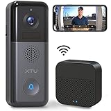 video wlan klingel 【2K HD Auflösung & Super Nachtsicht:】Smarte Video-Türklingel verfügt über eine 2K Full High-Definition-Videoqualität und einen 166°weiten Blickwinkel, mit dem Sie Ihr Zuhause durch Infrarot-Nachtsicht und Live Ansicht deutlich überwachen können, egal ob bei Tag oder Nacht.