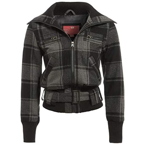 Womens Wool Blend Check Jacket by SS7 Cover