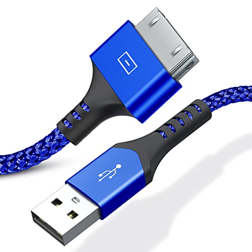 sweguard iphone 4 charger cable 2m, 30 Pin Dock Connector to USB Cable [iPhone MFI Certified] Compatible with iPhone 4S/4/3GS, iPad 2/1, iPod nano 5th/6th, iPod Touch 3rd/4th(Blue)