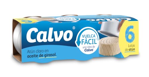 Calvo Atún Claro en Aceite de Girasol Pack6 x 65g