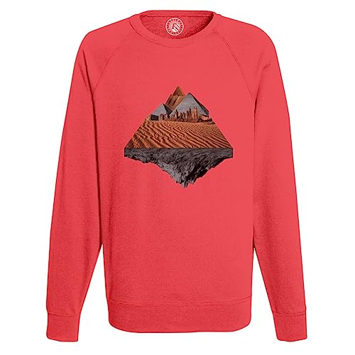 Sweat Shirt Homme Pyramide Désert imprimé collage art surréalisme Grand Canyon