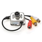 Tukzer 208C Mini Wired Nanny Security CCTV Camera with CMOS 3.6mm Color Lens