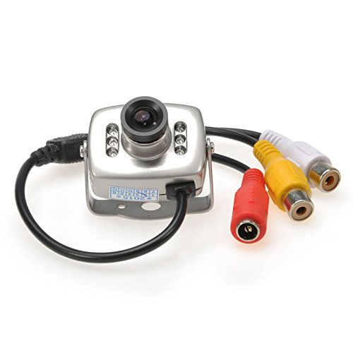 Tukzer 208C Mini Wired Nanny Security CCTV Camera with CMOS 3.6mm Color Lens