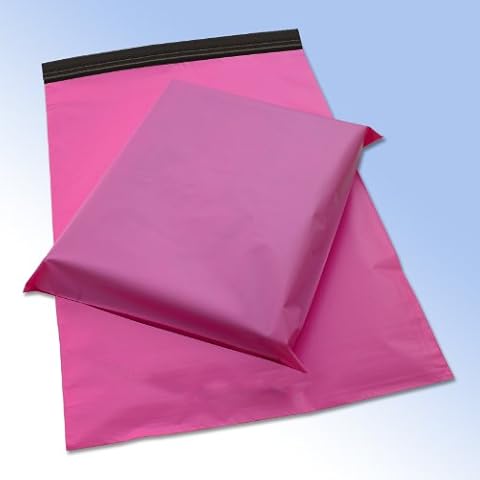 50 Pink Plastic Mailing Mail Post Postage Bags 10 x 14 Cover