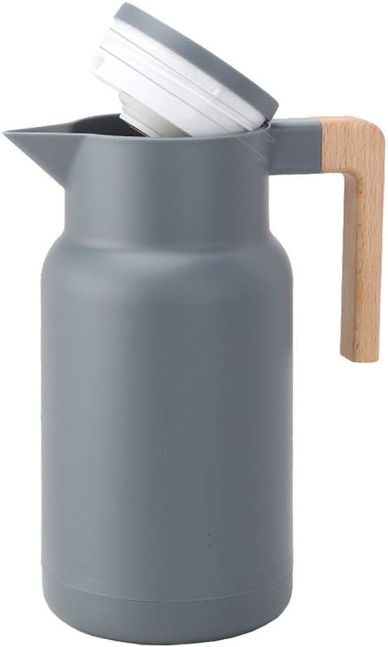 HBJWOV Glass Vacuum Flasks Insulation 1L Large Household Hot Water Pot Kettle Office Coffee Thermal Warmer Bottles Wall