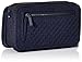 Vera Bradley Women's Microfiber All in One Crossbody Purse With RFID Protection, True Navy, One Size