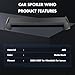 GFJEF Rear Trunk Spoiler Wing Replacement 2002 2003 2004 2005 2006 2007 for Mitsubishi Lancer Fits Lancer and EVO Model Matte Black Spoiler Wing