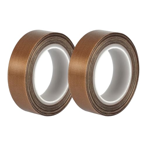 VINEST 2 rollos de cinta adhesiva de teflón de 13 mm x 10 m, cinta de sellado de PTFE, aislante de teflón, para piscina, antiestática resistente al calor, autoadhesiva, resistente al agua