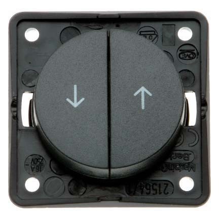 Double poussoir Integro anthracite pour aménagement intérieur de van et camping-car