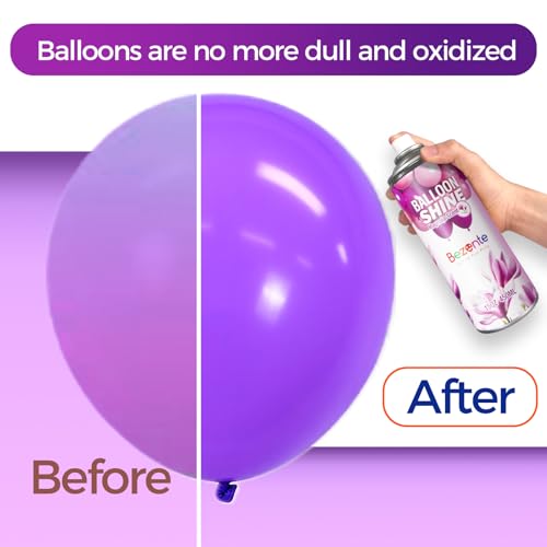 Image of Bezente Magnolia Scent Balloon Shine Spray 15oz High-Gloss for Parties