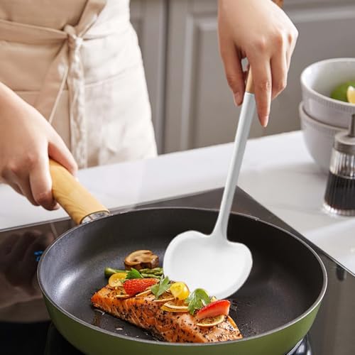 Uso Della Cucina Spatole - Turner Spatula, Silicone Spatula Turner Utensili Da Cucina | Spatola Di Cottura In Silicone A Forma Di Fungo Di Cottura Resistente, Utensili Da Cucina A - immagine 3