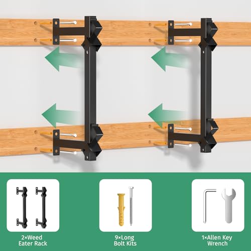 Weed Eater Rack for Enclosed Trailer,2 Place Landscape Trimmer Racks,Weedeater Rack for Walls,Weed Wacker Holder for Lawn Equipment, for Enclosed Trailers,Garage (2 Place) by oyenbboi - Used condition - Image 6