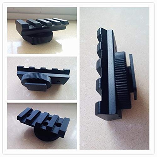 Aluminum DSLR Camera Flash Hot Shoe 20mm Rail Picatinny Mount Adapter for Red Dot View Finder & Optics Scope Sight