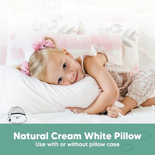 Image of KeaBabies 1pk Toddler Pillows 2 Year Old to 5,13x18 Kids Pillow (Soft White)